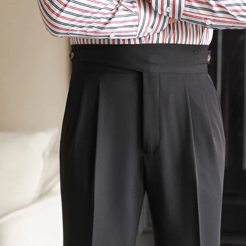 Adams - Pantalón Elegante Con Pliegues