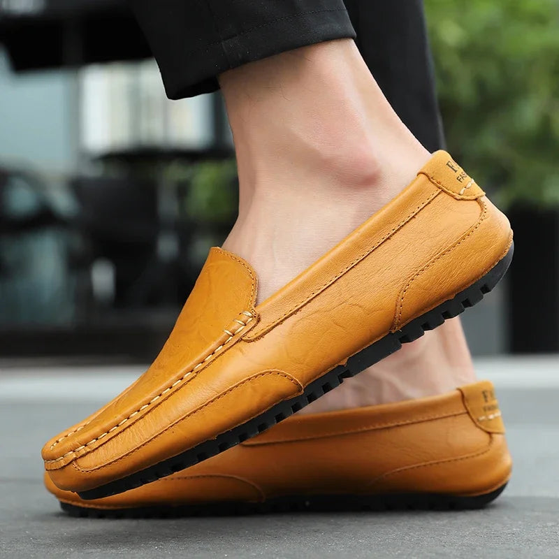 Fabián | Mocasines de cuero vintage