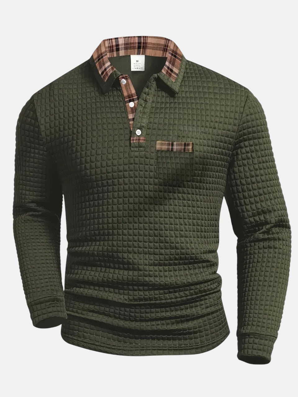 Adrián | Polo con diseño de cuadros