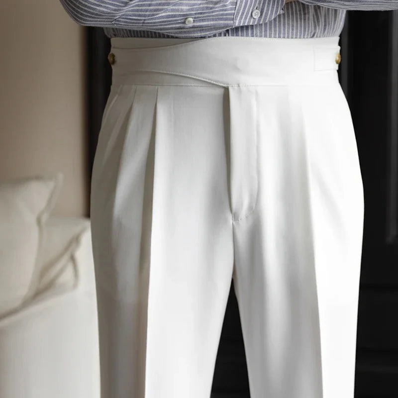 Adams - Pantalón Elegante Con Pliegues