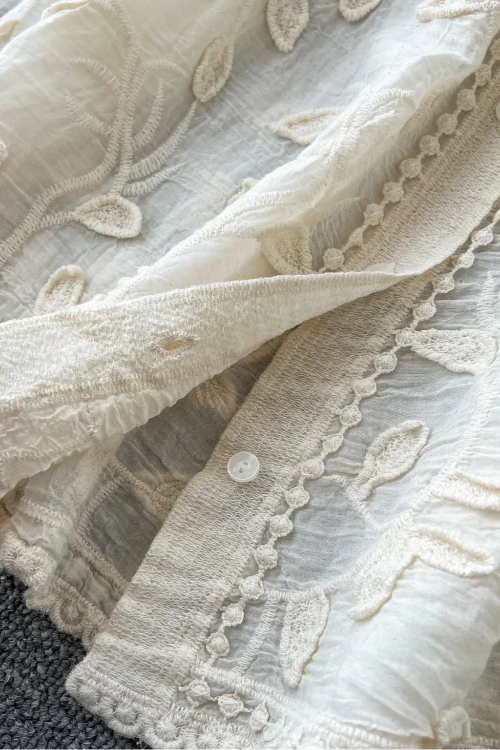Maria | Camisa de Encaje Bordado