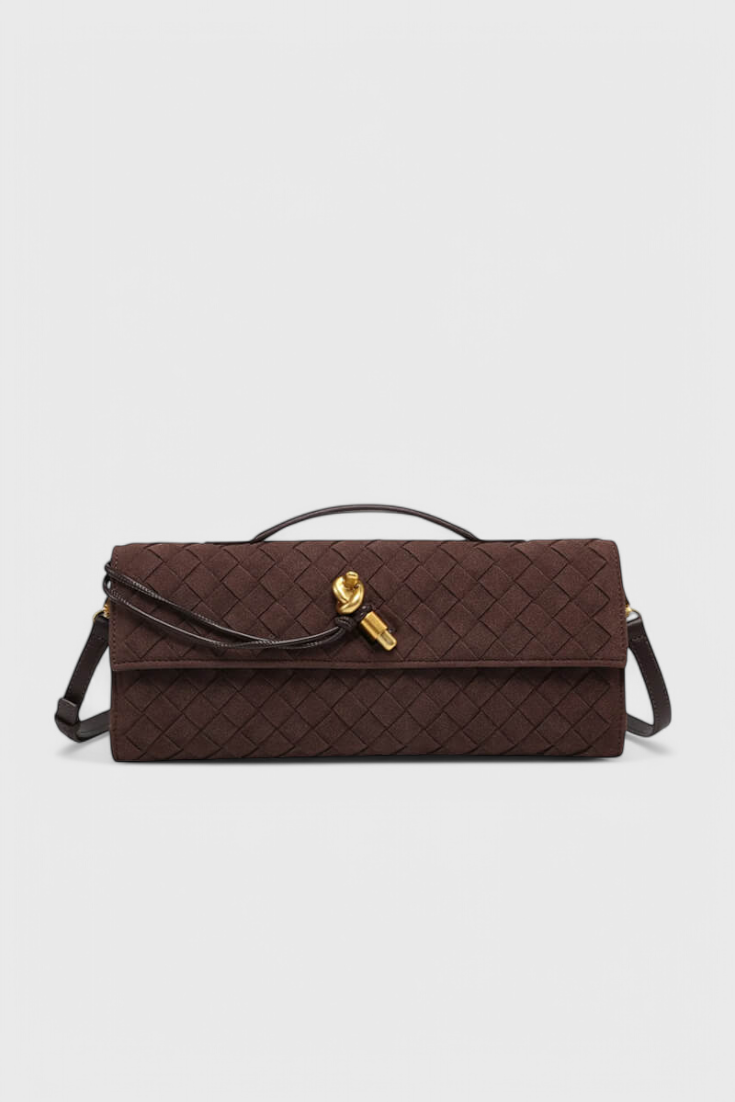 Melania | Bolso de Hombro Clásico de Ante