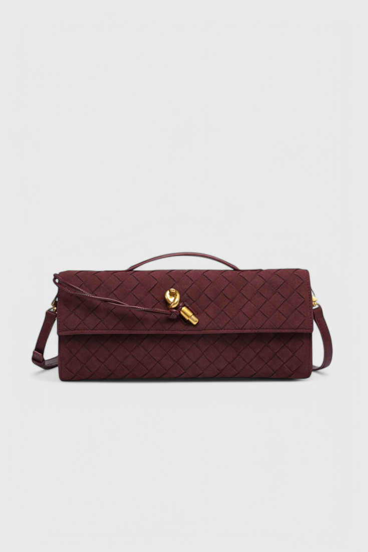 Melania | Bolso de Hombro Clásico de Ante