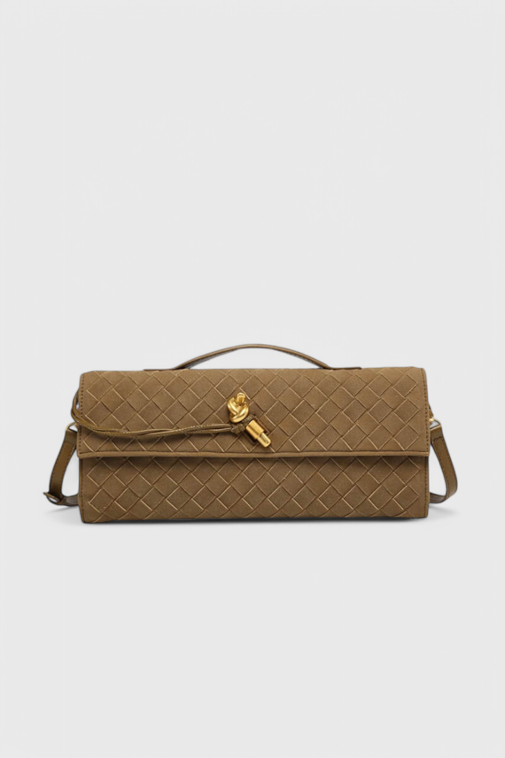 Melania | Bolso de Hombro Clásico de Ante