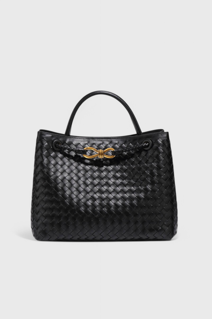 Carlota | Bolsa Diaria Tejida Índigo