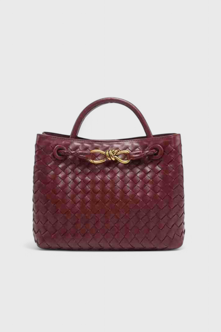 Carlota | Bolsa Diaria Tejida Índigo