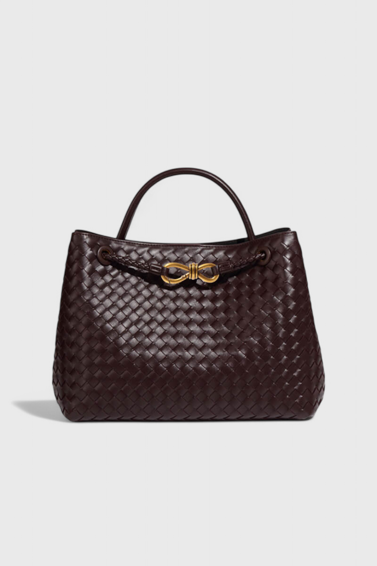 Carlota | Bolsa Diaria Tejida Índigo