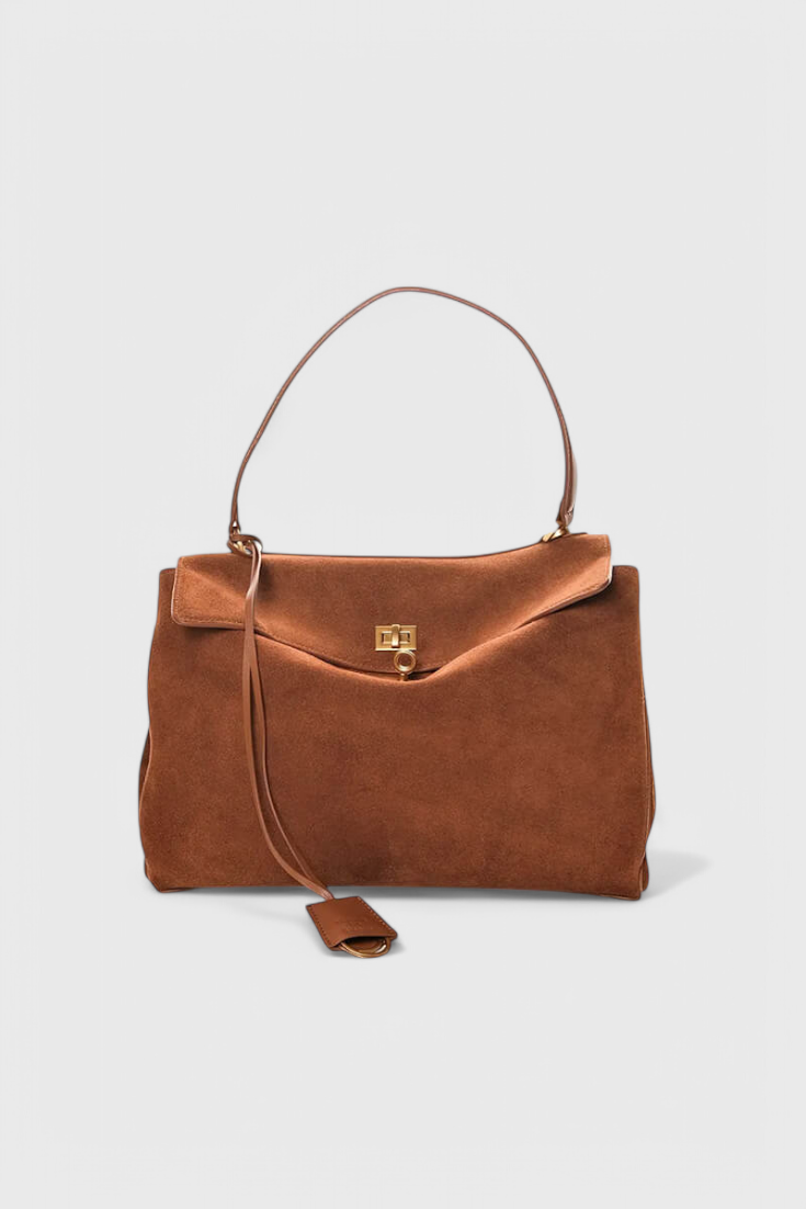Lara | Bolso de Hombro de Ante