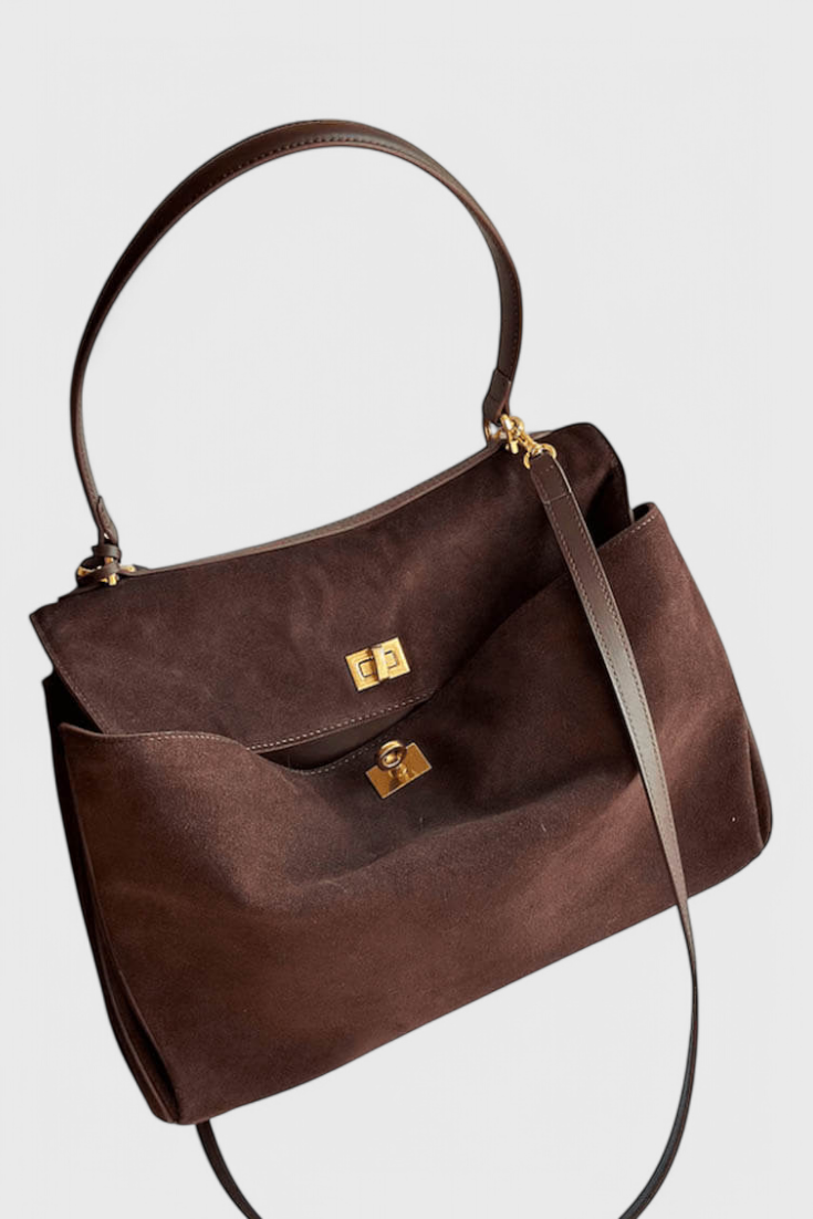 Lara | Bolso de Hombro de Ante