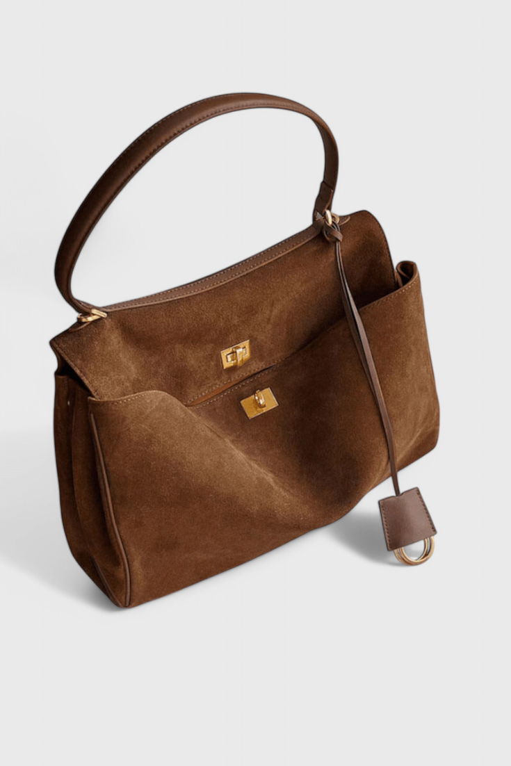 Lara | Bolso de Hombro de Ante
