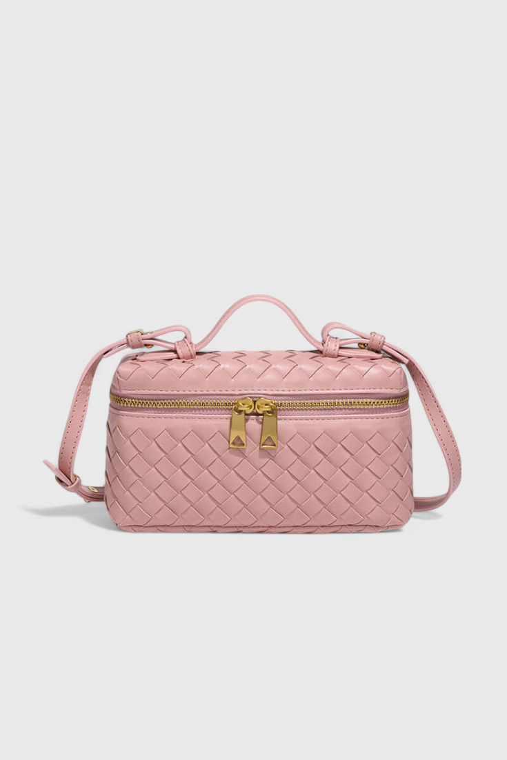 Camila | Bolso Mini Woven con Accesorios Dorados