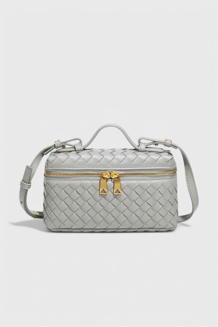 Camila | Bolso Mini Woven con Accesorios Dorados