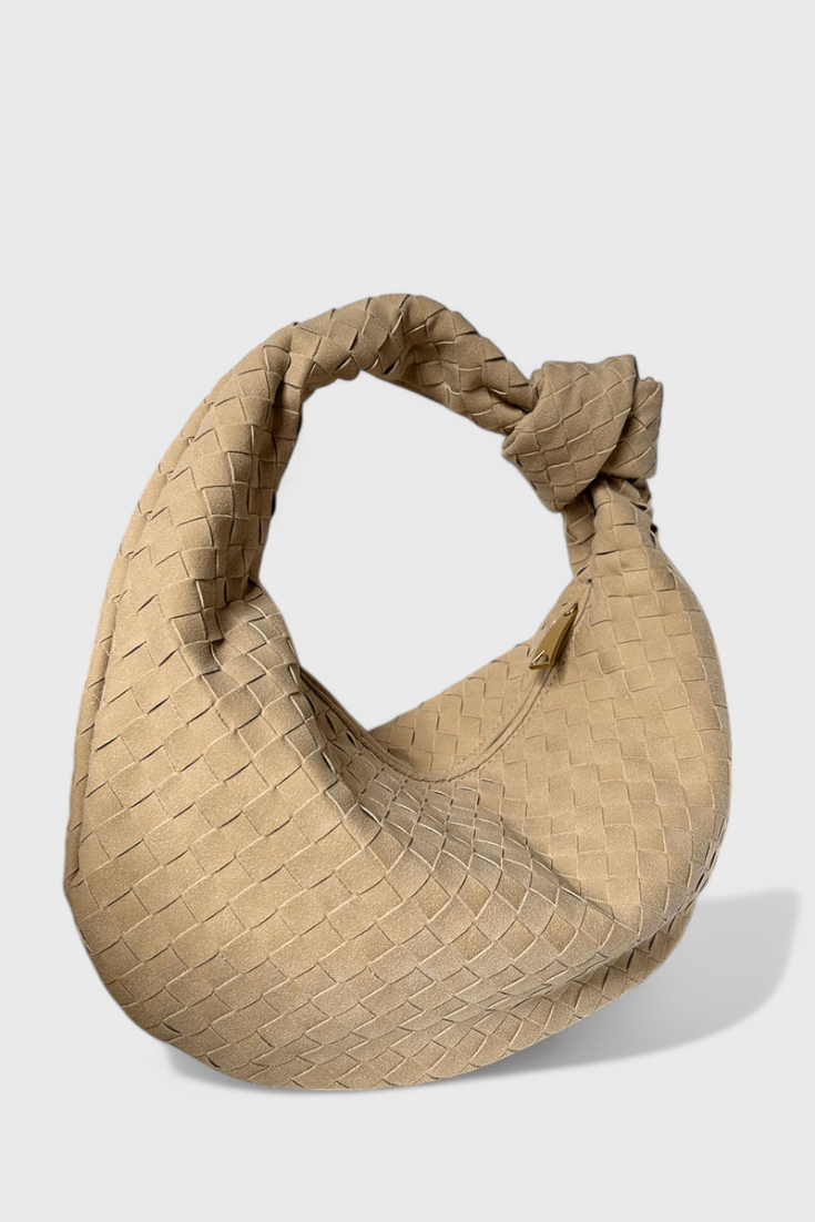 Leila | Bolso Mediano Woven con Detalle de Nudo