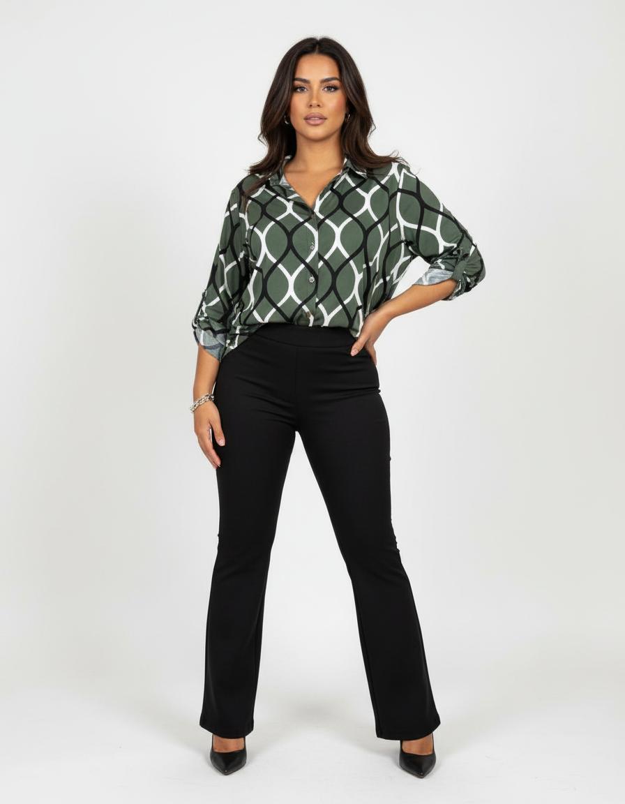 Nora | Blusa con Estampado Gráfico