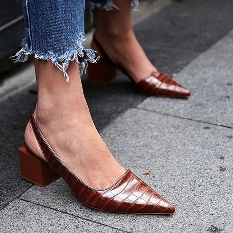 Olga | Zapatos con tacón cuadrado elegante