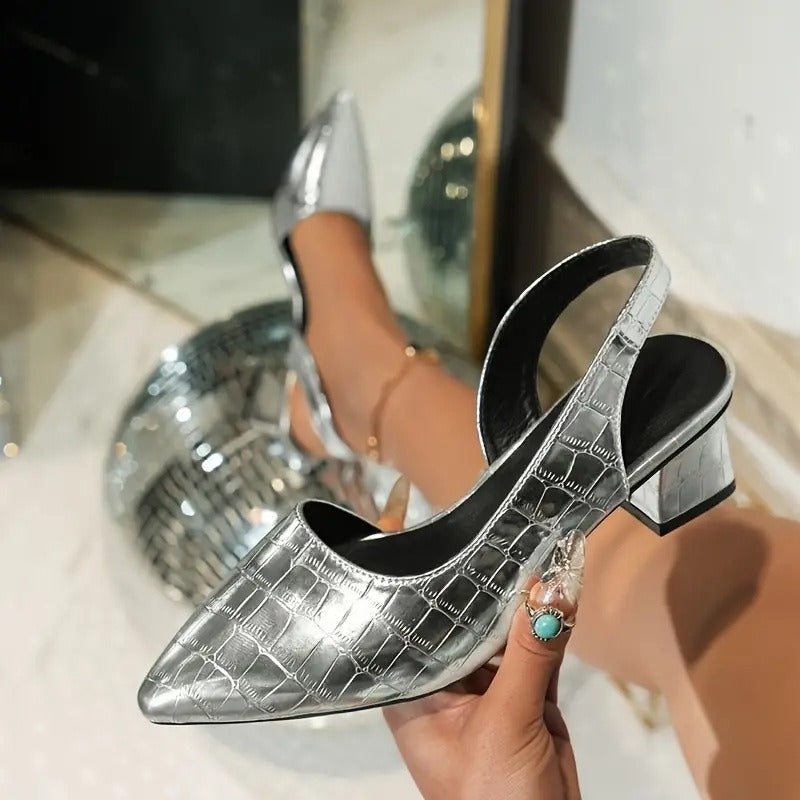 Olga | Zapatos con tacón cuadrado elegante