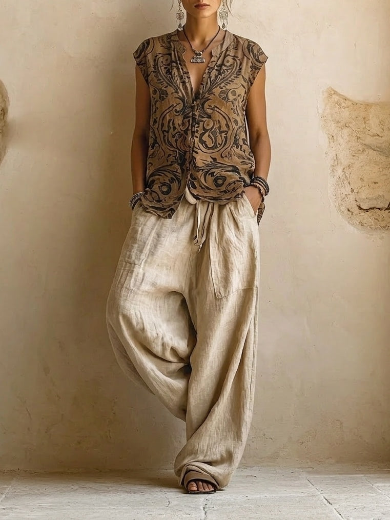 Giulia | Conjunto bohemio de capas con caída fluida