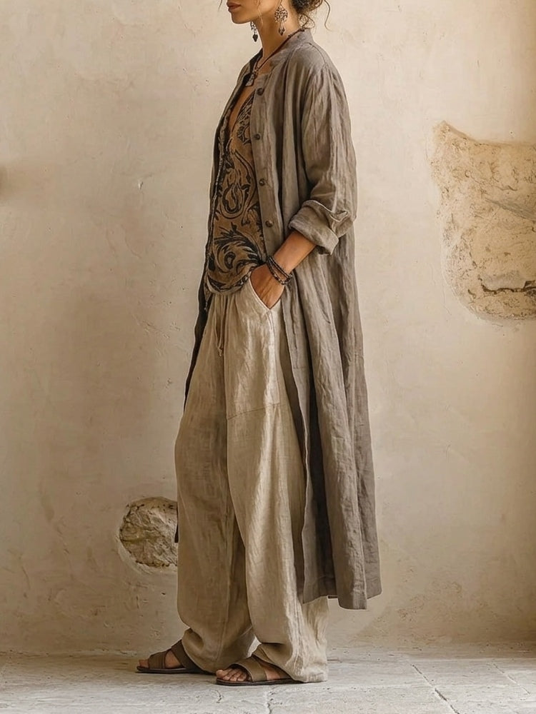 Giulia | Conjunto bohemio de capas con caída fluida