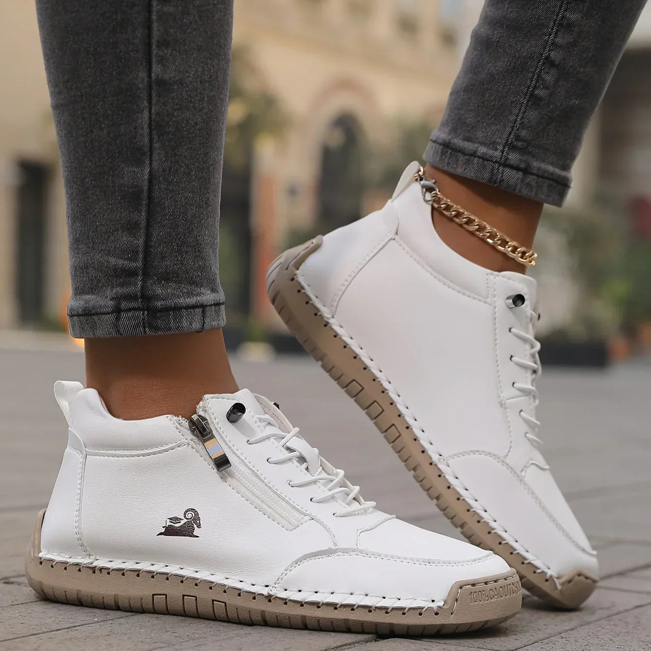 Camila | Zapatillas ortopédicas cómodas con cremallera