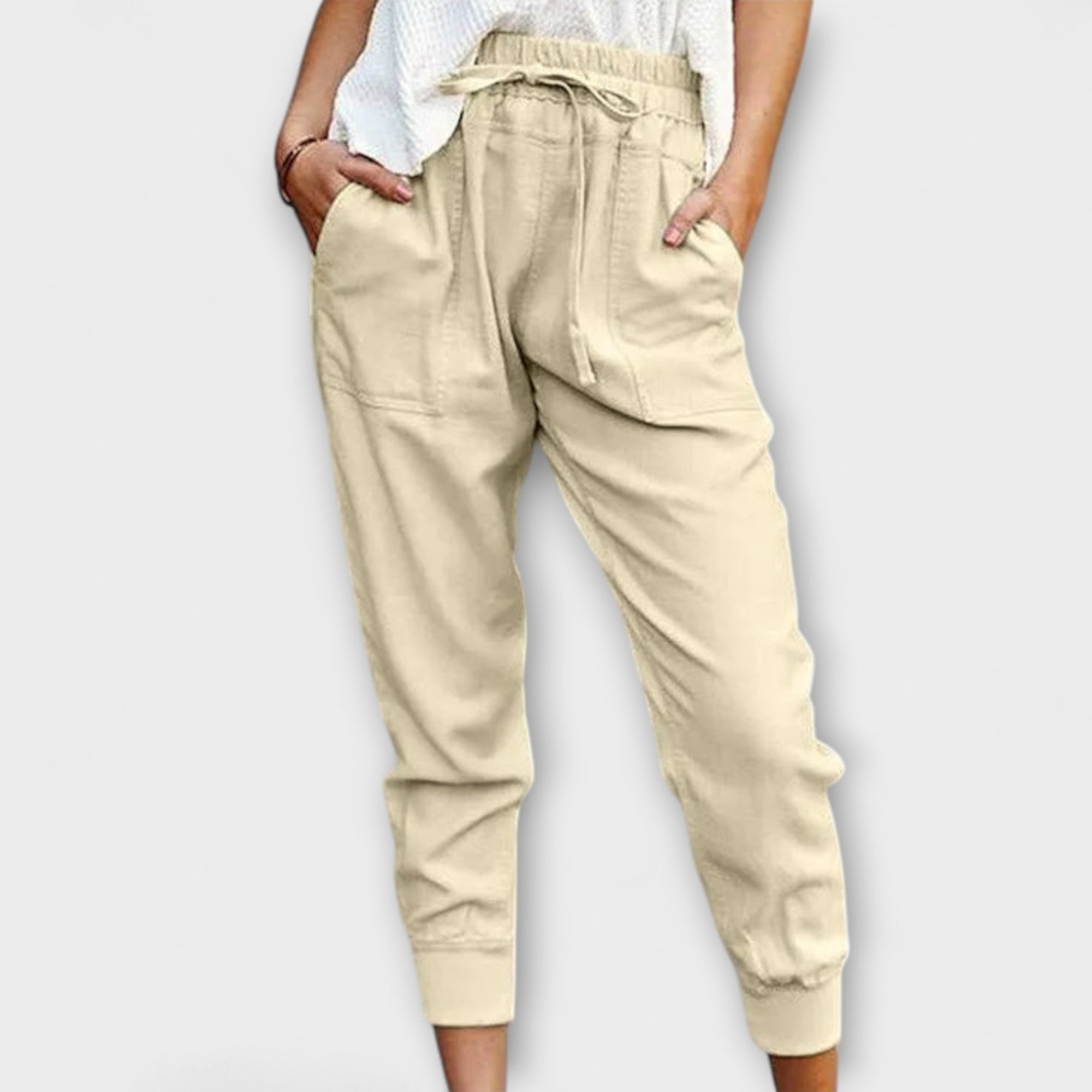 Leire | Pantalones ligeros de lino con mezcla de algodón