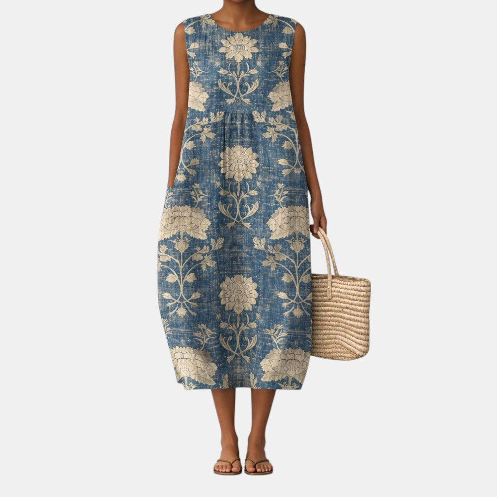 Amelia | Vestido midi floral clásico