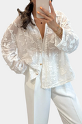 Maria | Camisa de Encaje Bordado