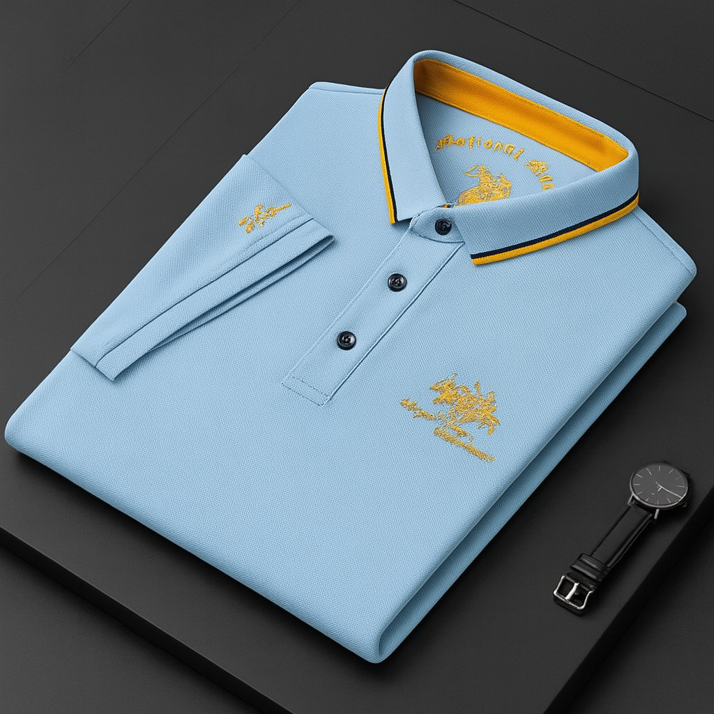 Jose | Polo clásico de algodón con bordado exclusivo