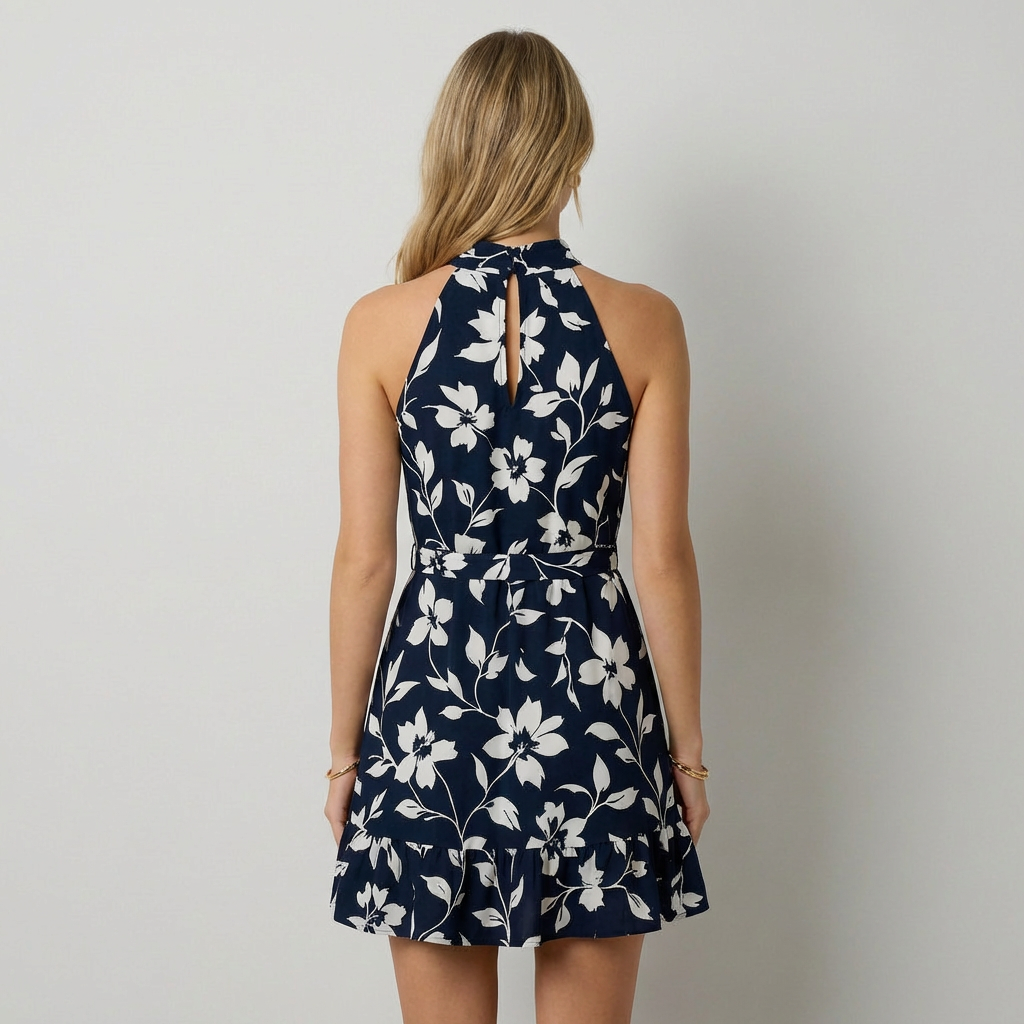 Adriana | Vestido Mini Halter Floral