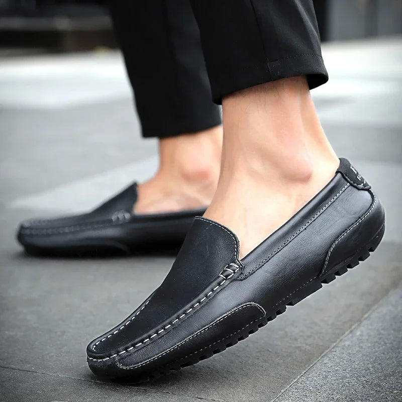 Fabián | Mocasines de cuero vintage