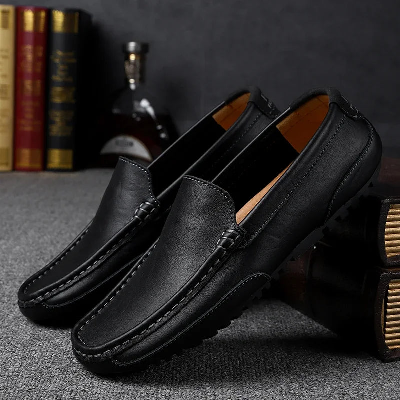 Fabián | Mocasines de cuero vintage