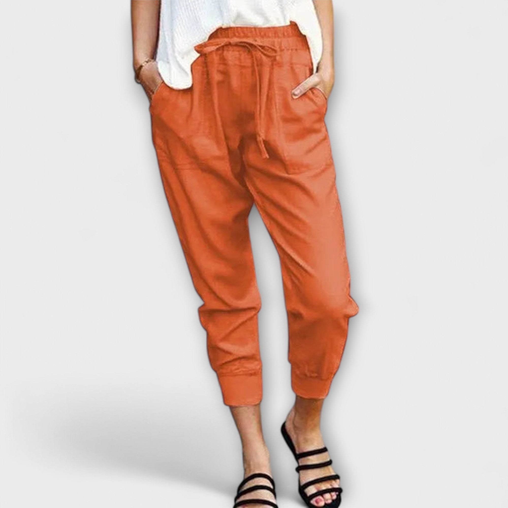 Leire | Pantalones ligeros de lino con mezcla de algodón
