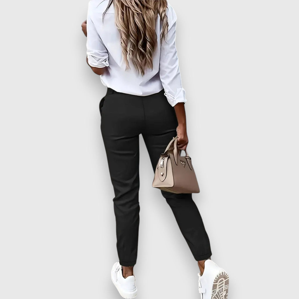 Isabel | pantalones elegantes de tiro alto