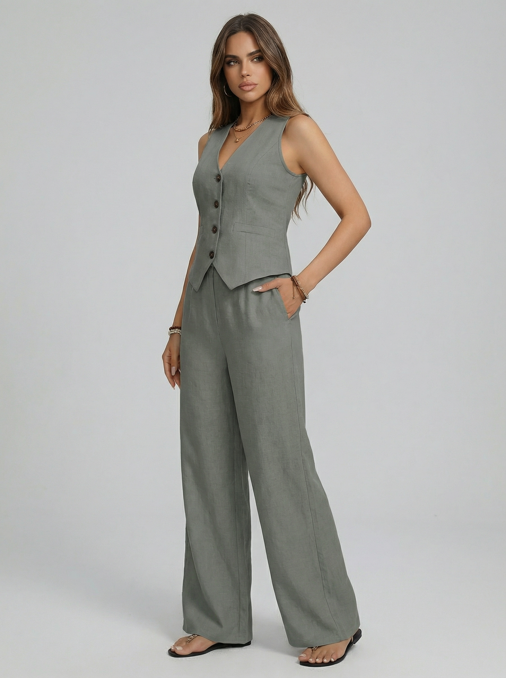 Sofía | Conjunto Chaleco + Pantalón de regalo
