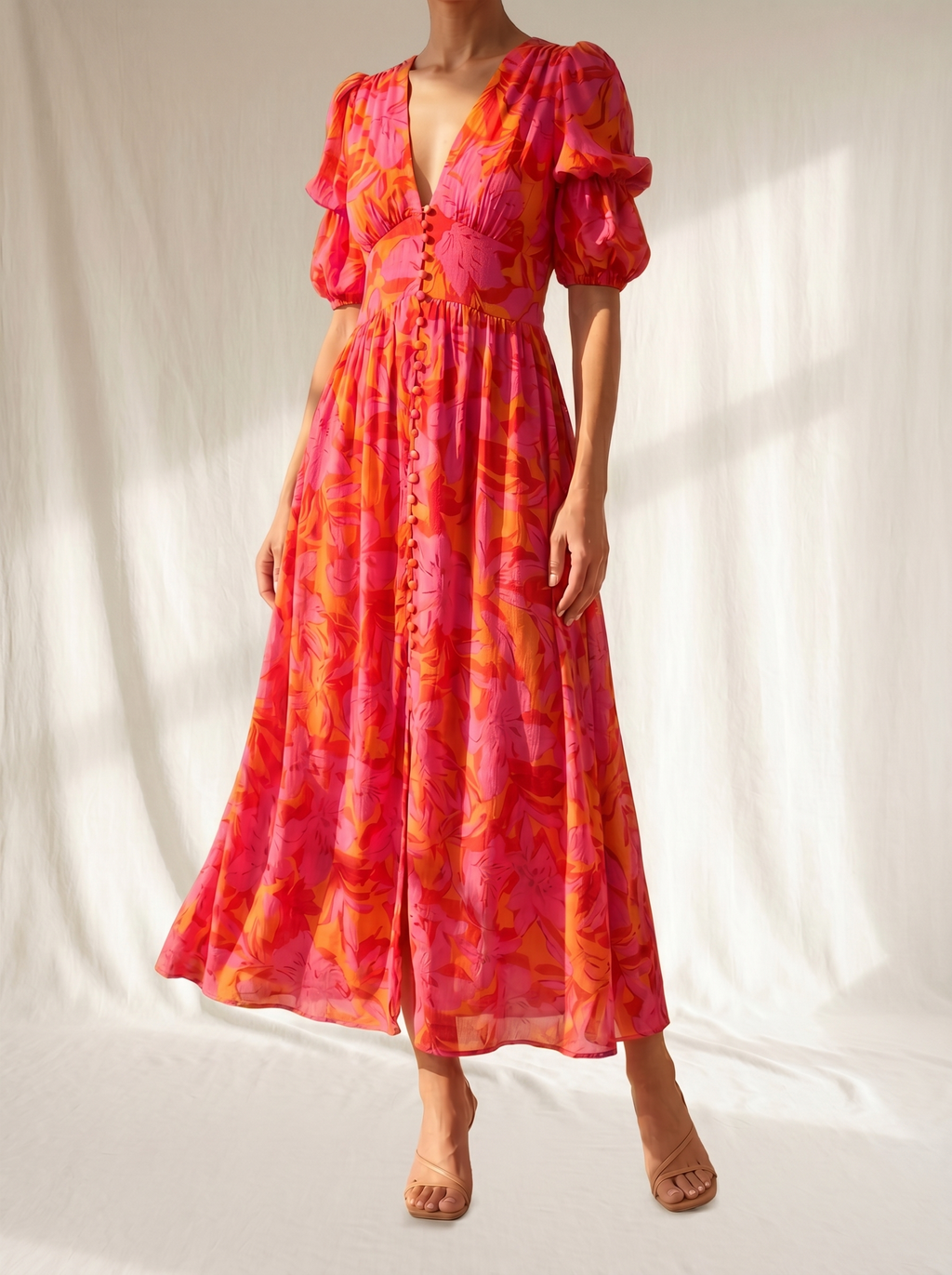 Inés | Vestido largo Solar Brillo