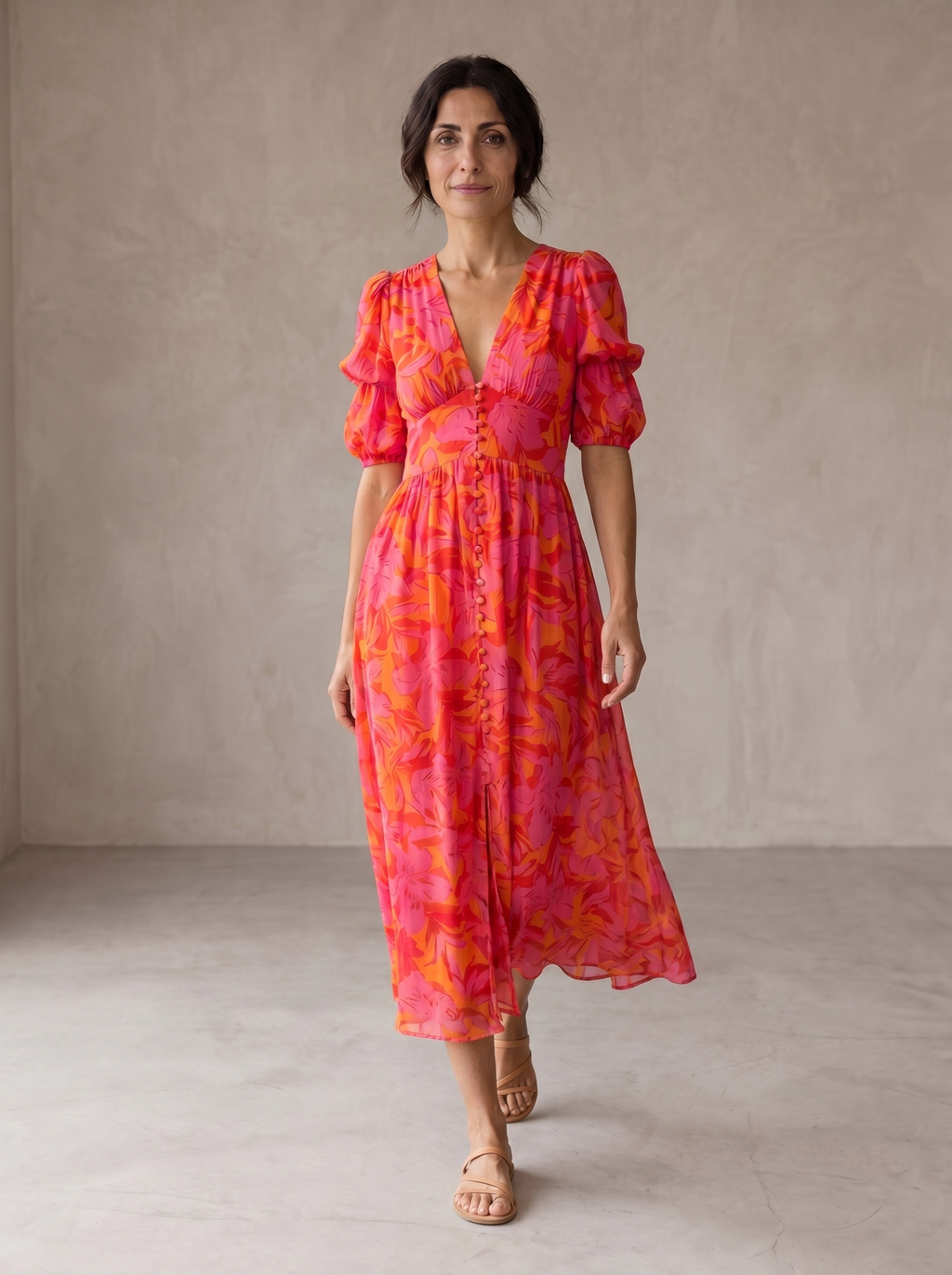 Inés | Vestido largo Solar Brillo