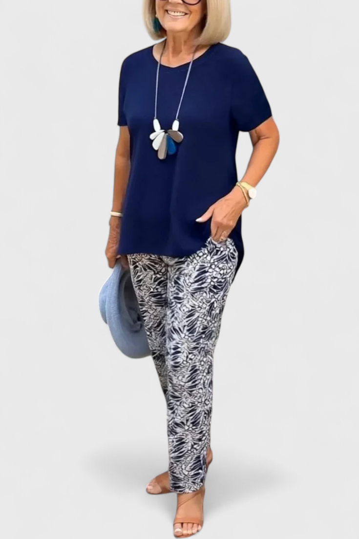 Candelaria | Conjunto Elegante de Dos Piezas con Corte Estructurado