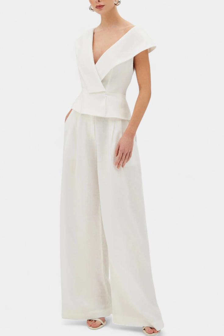 Hayden | Conjunto Top Asimétrico y Pantalón Palazzo