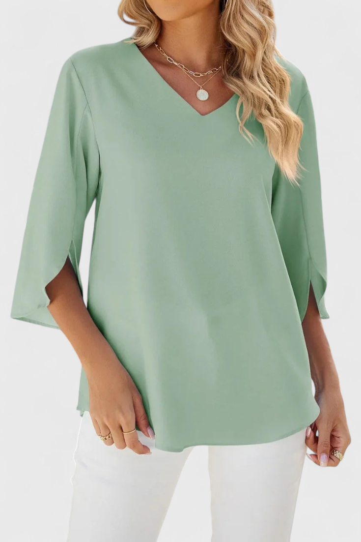 Ainhoa | Blusa Casual con Corte Suelto y Estilo Sofisticado