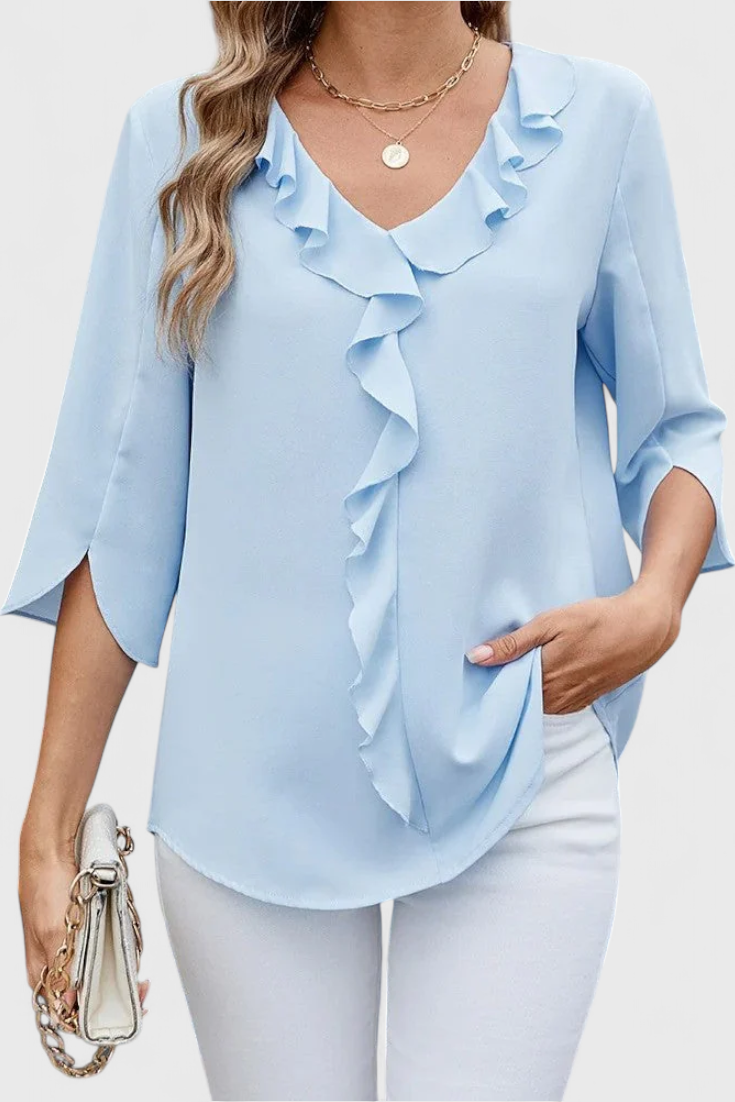 Amelia | Blusa Casual con Corte Suelto y Estilo Sofisticado