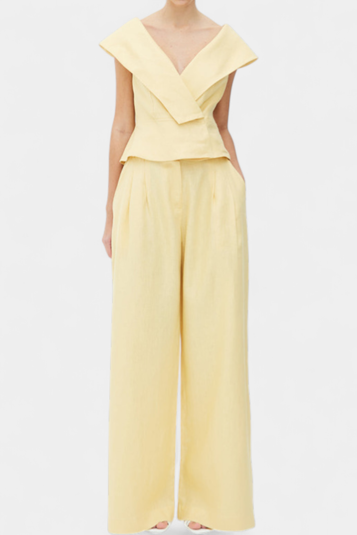 Hayden | Conjunto Top Asimétrico y Pantalón Palazzo
