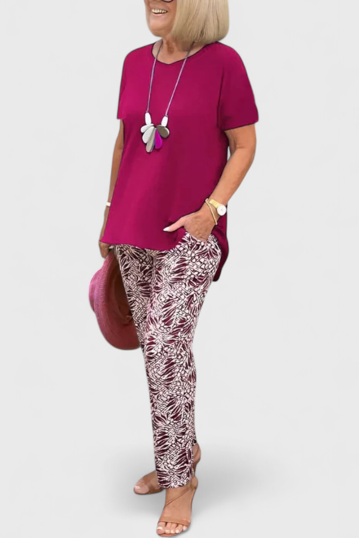 Candelaria | Conjunto Elegante de Dos Piezas con Corte Estructurado