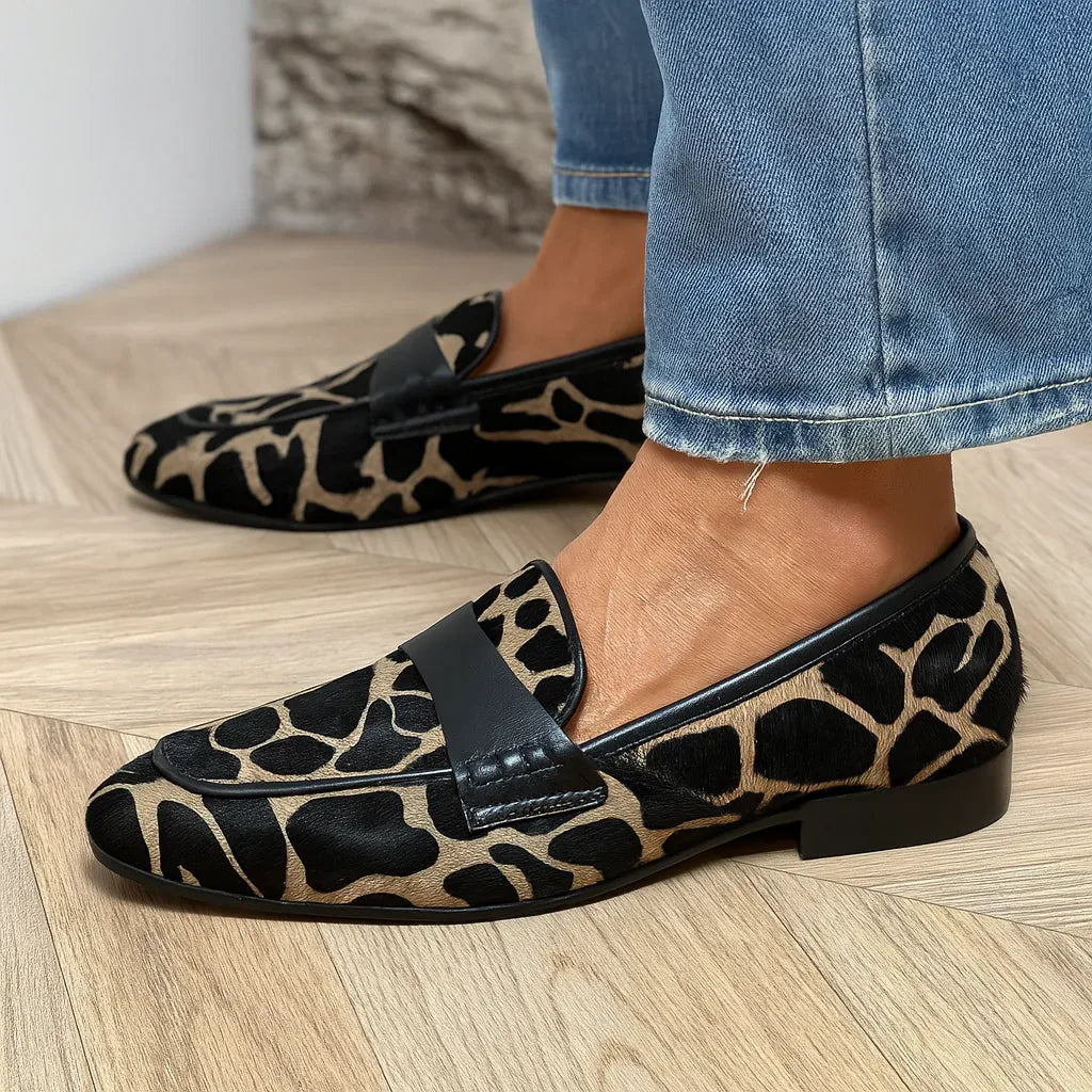 Rocio | Mocasines con estampado animal