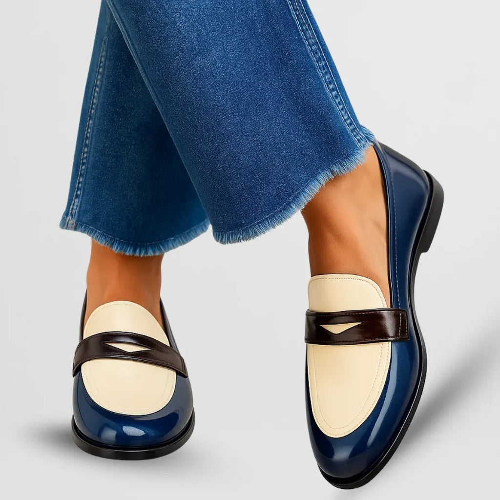 Amalia | Mocasines elegantes con diseño bicolor