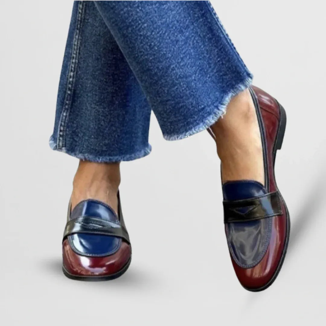 Amalia | Mocasines elegantes con diseño bicolor