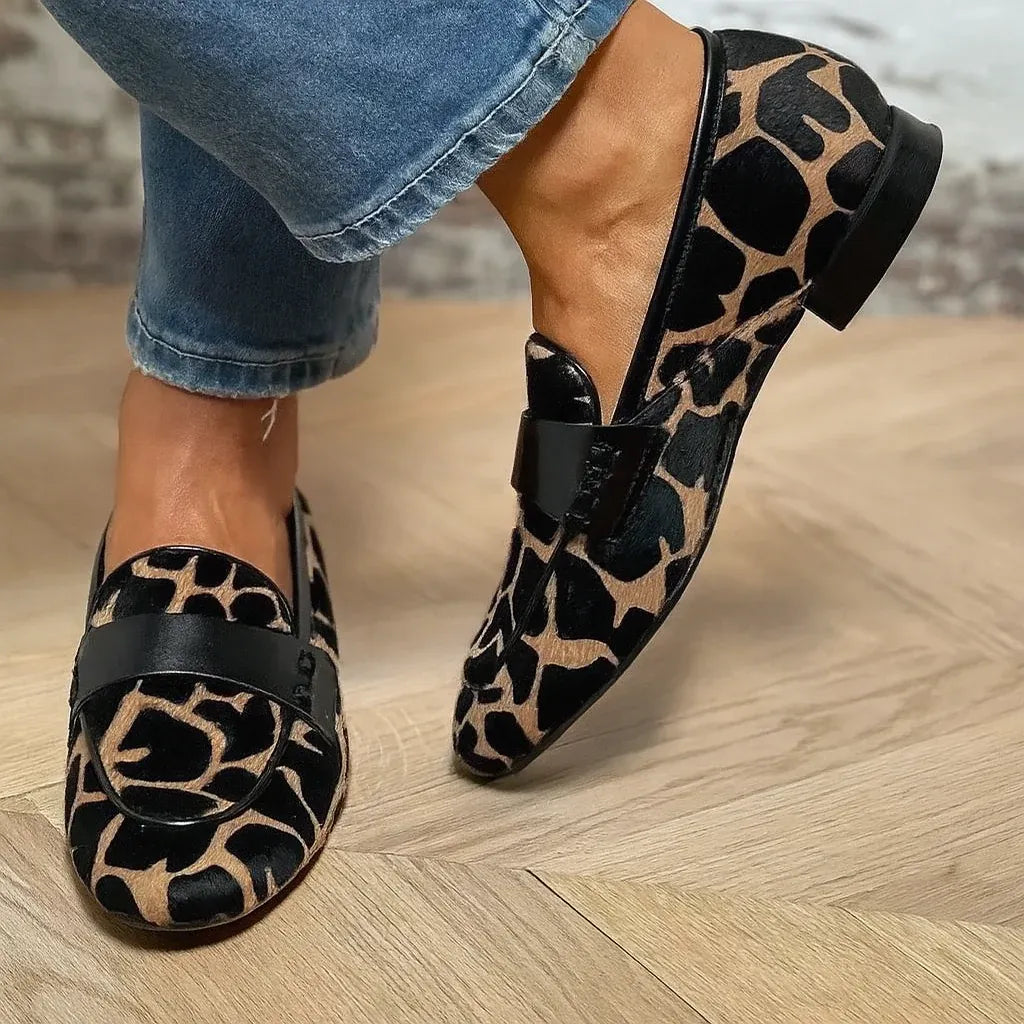 Rocio | Mocasines con estampado animal