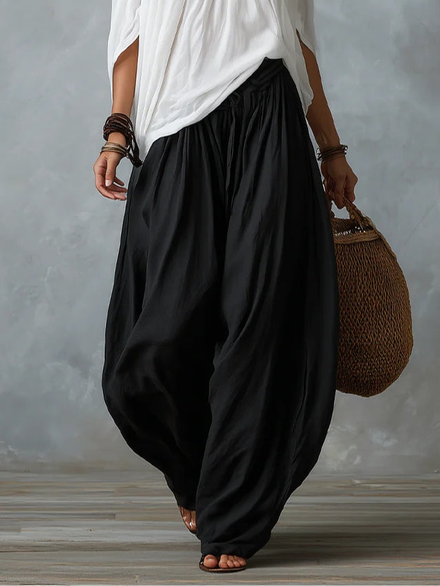 BRIGITTA | Completo Top a Spalle Scoperte e Pantalone Lanterna