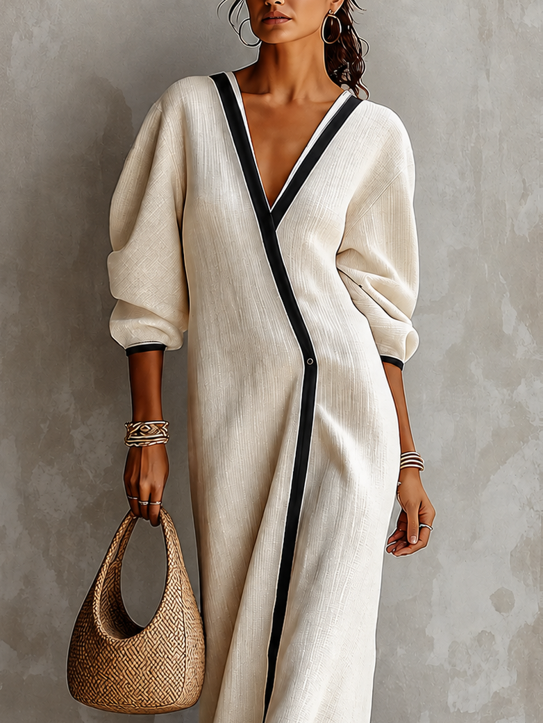 Eva | Vestido maxi de lino