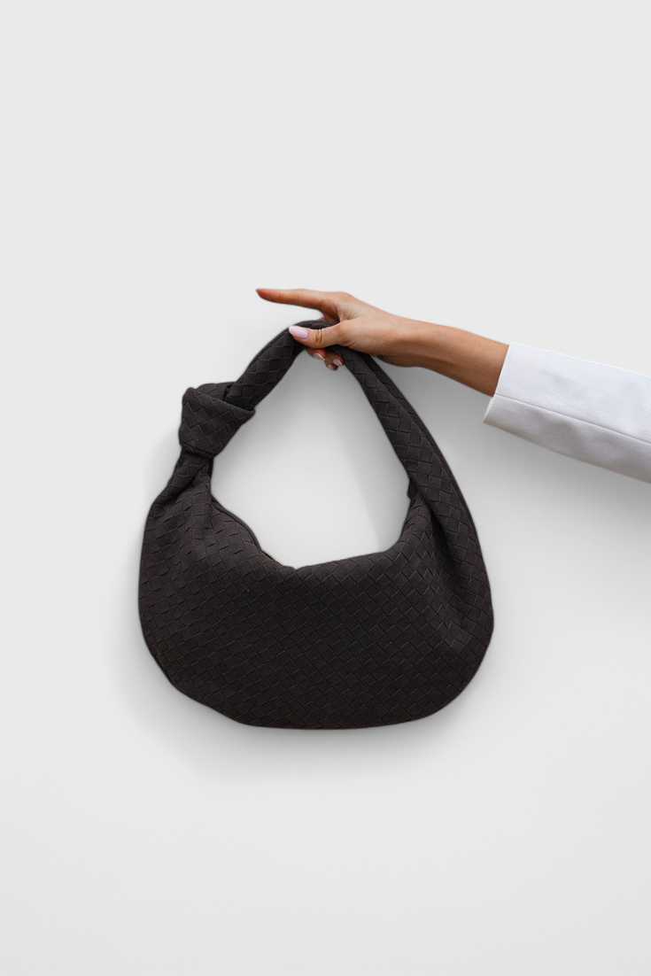 Leila | Bolso Mediano Woven con Detalle de Nudo