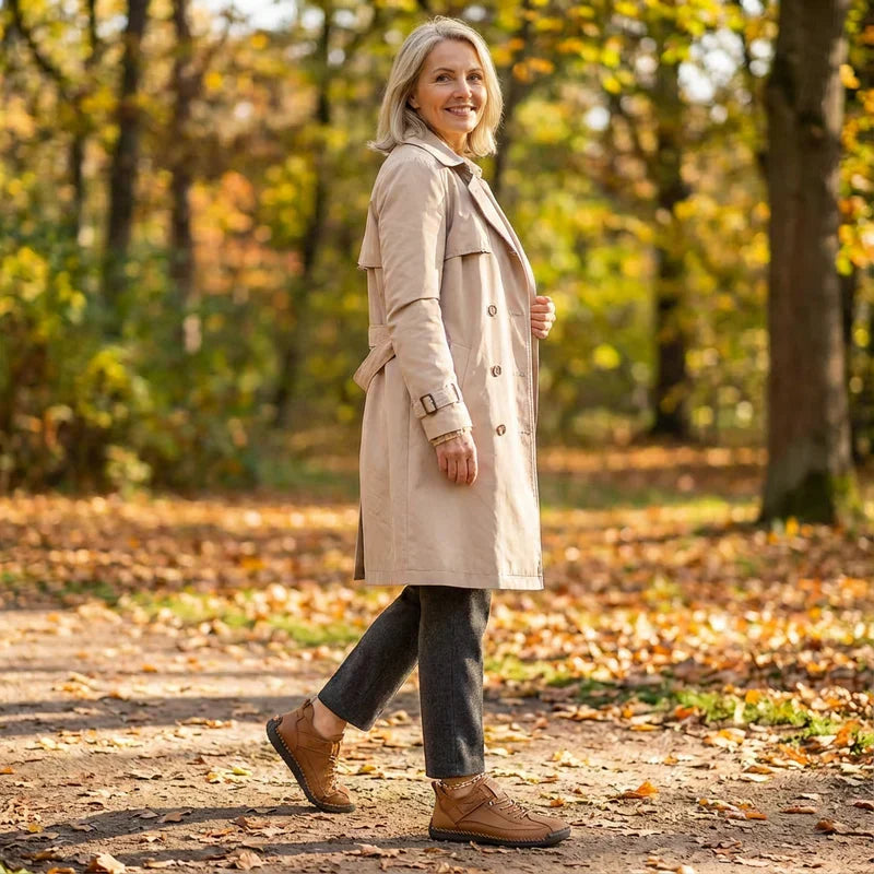 Gisela | Zapatillas ortopédicas cómodas de efecto piel