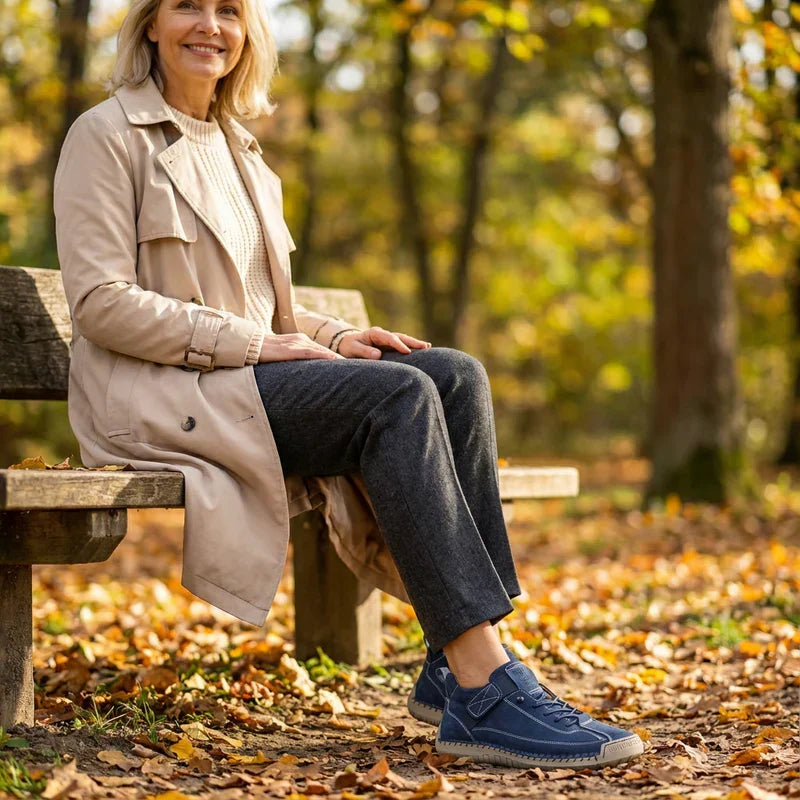 Gisela | Zapatillas ortopédicas cómodas de efecto piel